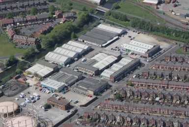 Longford Trading Estate Aerial View