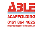 Able scaffolding company logo
