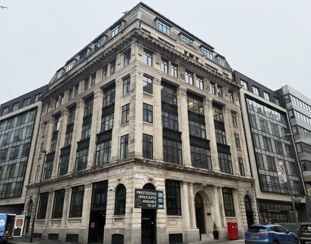 Refurbishment Complete, at Yorkshire House, Liverpool, Offices to rent